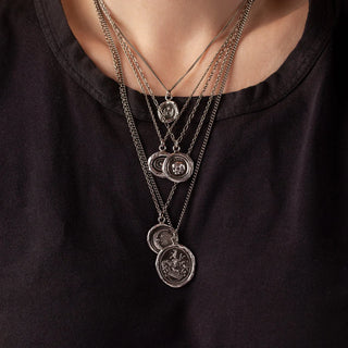 Heart Print Talisman Necklace