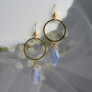 Blue Lace Agate Rhea Earrings