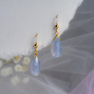 Blue Lace Agate Reva Earrings