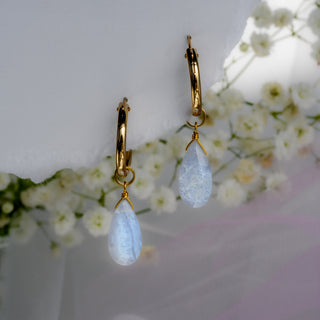 Blue Lace Agate Lorien Earrings - LG