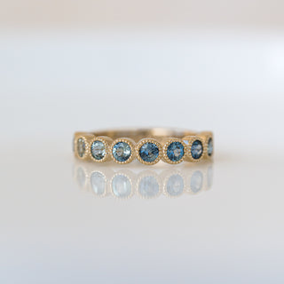 Ombre Teal Sapphire Band