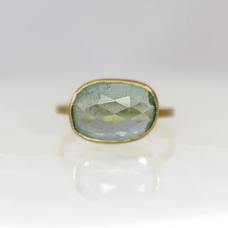 Mint Green Tourmaline Statement Ring