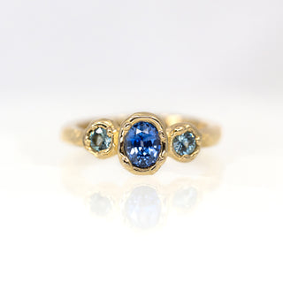 Ocean Trio Sapphire Ring