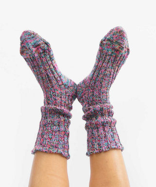 Rib Sunday Socks - Carnival