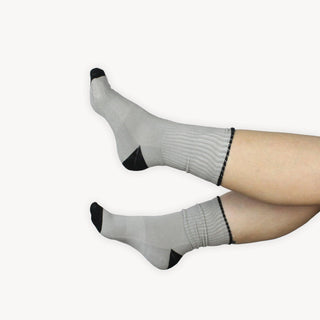 Heel Toe Socks - Pack of 2- Grey/Grey