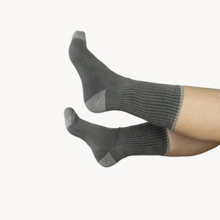 Heel Toe Socks - Pack of 2- Grey/Grey
