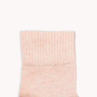 Striped/Solid Pima Socks - Pack of 2- Blush