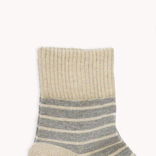 Striped/Solid Pima Socks - Pack of 2 - Honey Pima