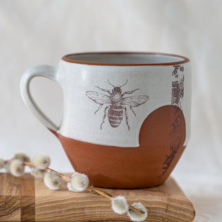 Bee Mug - Rust
