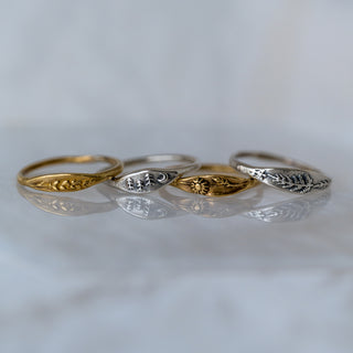 Bronze "Lavender" Botanical Ring