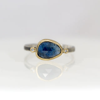 Australian Sapphire and Diamond Ring