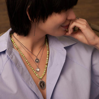 Direction Diamond Set Talisman Bronze