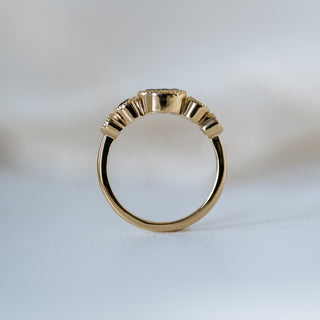 Oval Teal Ombre Ring