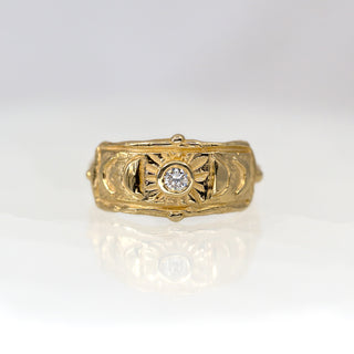 Moon Goddess Diamond Ring