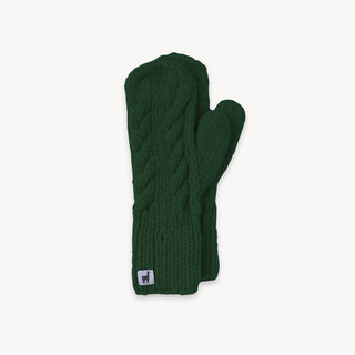 Hand-Knit Alpaca Mittens- Woodland