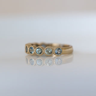 Ombre Teal Sapphire Band