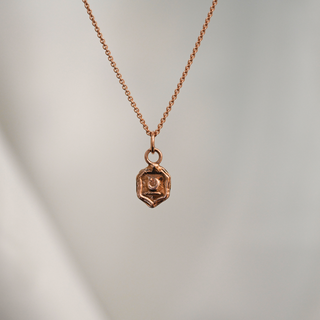 New Beginnings 14k Rose Gold Talisman Necklace