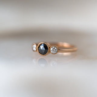 Black and White Diamond Ring