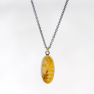 Sunset Dendritic Agate Necklace