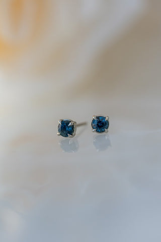 Teal Sapphire Studs