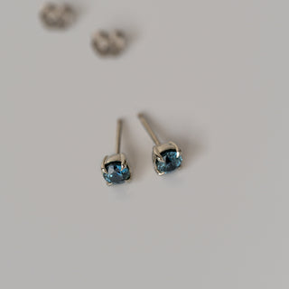 Teal Sapphire Studs