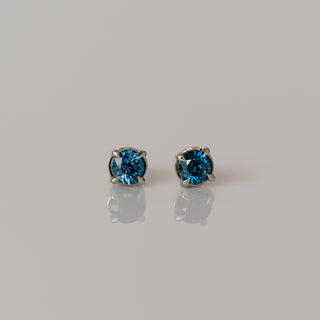 Teal Sapphire Studs