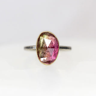 Watermelon Tourmaline Statement Ring