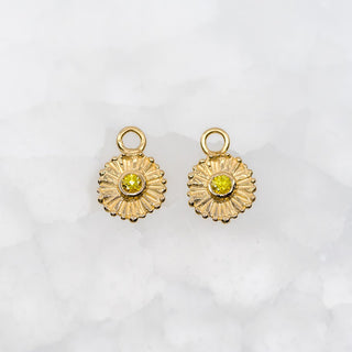 Summer Sun Yellow Sapphire 16mm Huggie Hoops