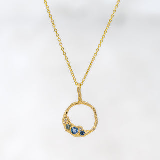 Mermaid Moonglow Sapphire Necklace