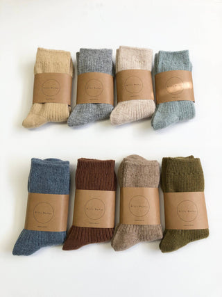 Iceland Wool Socks - Mushroom