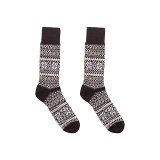 Nordic Socks Merino Wool in PERFORM™ - Sigrid - Chocolate