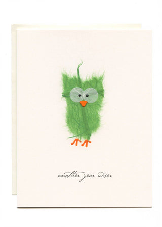 "Another Year Wiser" Green Owl
