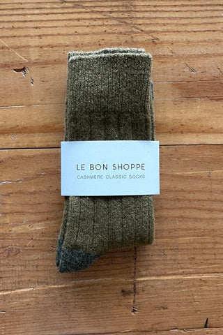 Classic Cashmere Socks - Fern