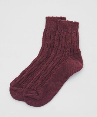 Cotton Jenny Socks - Wine