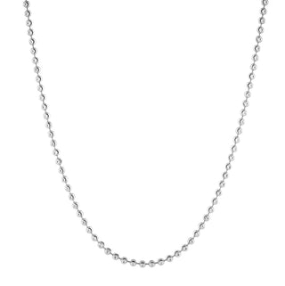 White Gold Bead Link Chain