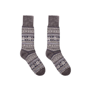 Nordic Socks Merino Wool in PERFORM™ (Sigrid - Charcoal) - U: Medium