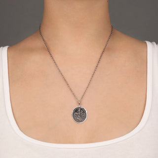 Heart of The Wolf Talisman Necklace - 24 inch