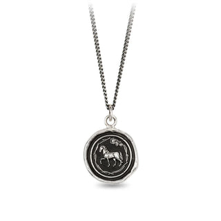 Horse Sterling Silver Talisman Necklace