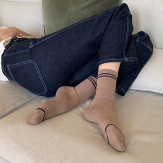 Boyfriend Socks -Cocoa