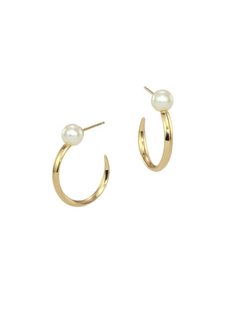Luna Pearl Hoops - Special Order
