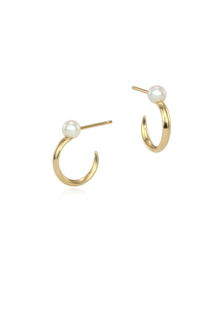 Luna Pearl Hoops - Special Order