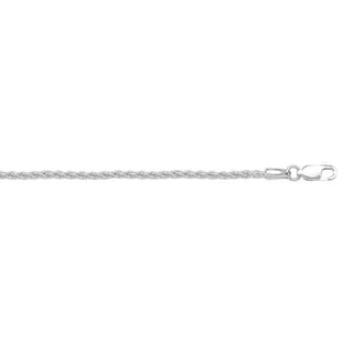 White Gold Wheat Chain