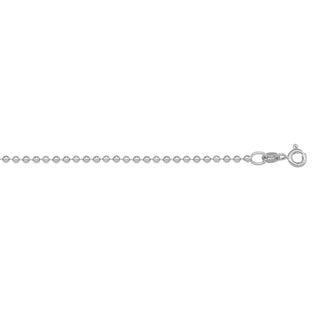 White Gold Bead Link Chain