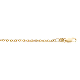 Yellow Gold Open Cable Chain