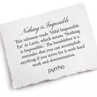 Nothing Is Impossible 14k Gold on Silver Talisman Necklace