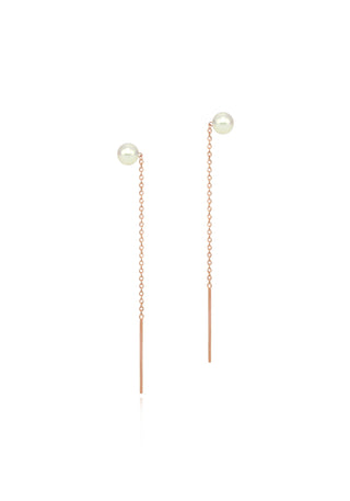Pearl Rose Gold Stud Threads