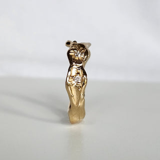 Wavy Stardust Diamond Ring