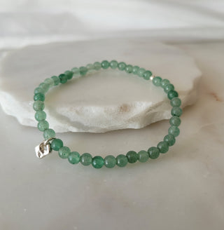 Green Aventurine Stretchy Lucky Stone Bracelet