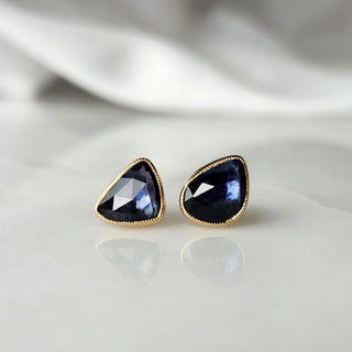 Blue Sapphire Juicy Stud Earrings