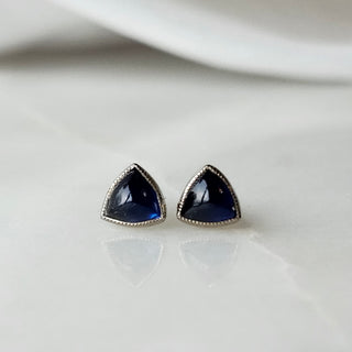 Blue Sapphire Stud Earrings